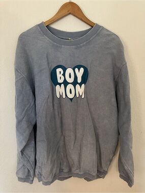 Riff Raff - BOY MOM Blue crew neck